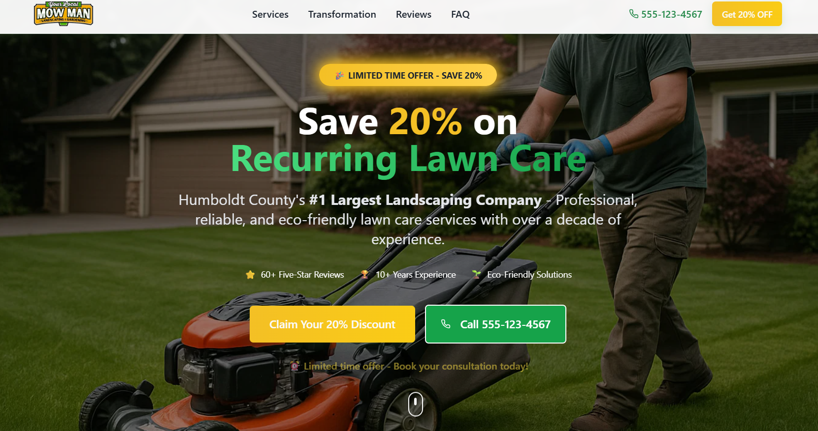 Lawn Care Services Demo screenshot